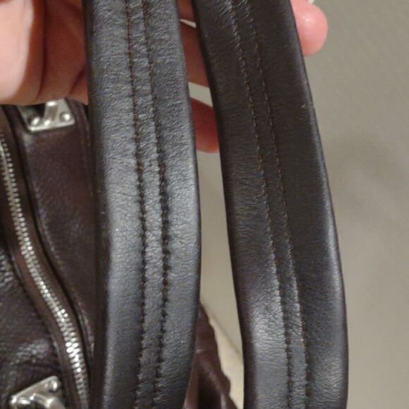 Large Vintage Brown Makowsky Leather Purse.  P1 - Picture 6 of 9